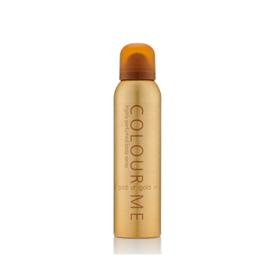 Picture of International UAE product Body Spray Colour Me FEMME GOLD Used for female - 150 ml