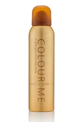 Picture of International UAE product Body Spray Colour Me FEMME GOLD Used for female - 150 ml