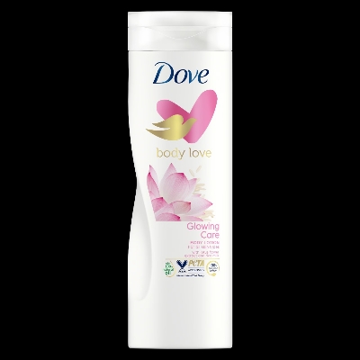 Picture of 400 ml Dove body love Glowing care Body Lotion International UK product used for male/ female