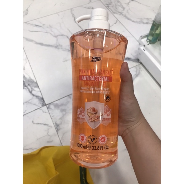 Picture of International Thailand product Hair care Boots PINK SALT ANTIBACTERIAL SHOWER GEL - 1000 ml