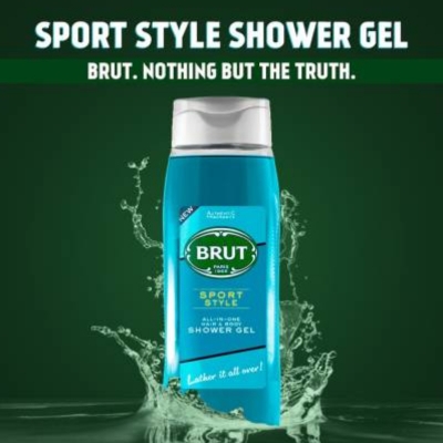 Picture of International Singapore product Hair care Brut Sport Style Shower Gel used for male/female - 500 ml