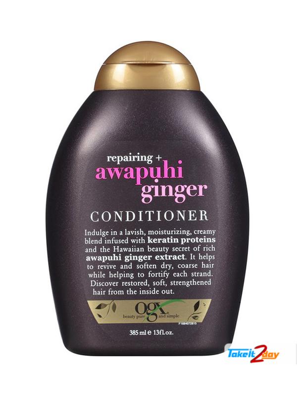 Picture of International European product Hair care Ogx Awapuhi Ginger Conditioner used for male/ female - 385 ml