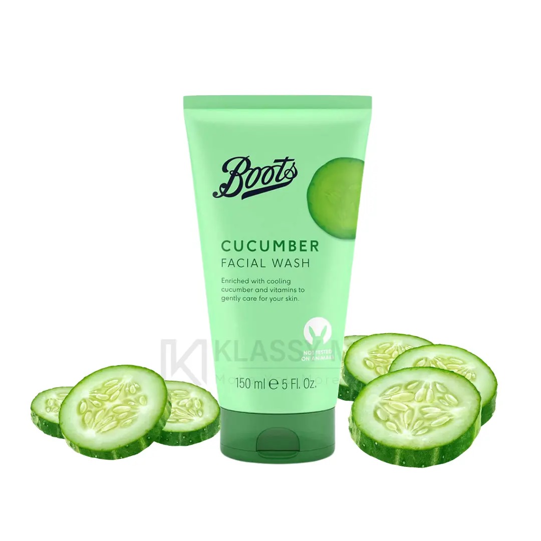 Picture of International UK product Boots CUCUMBER facial wash used for male/female - 150 ml