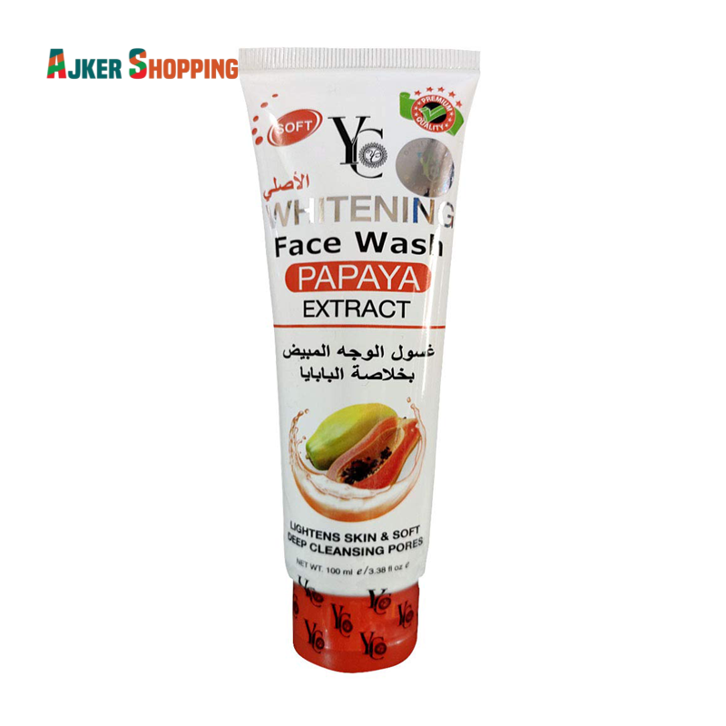 Picture of International Thailand product Skin care YC Whitening Papaya Extract  face wash used for male/female - 100 ml