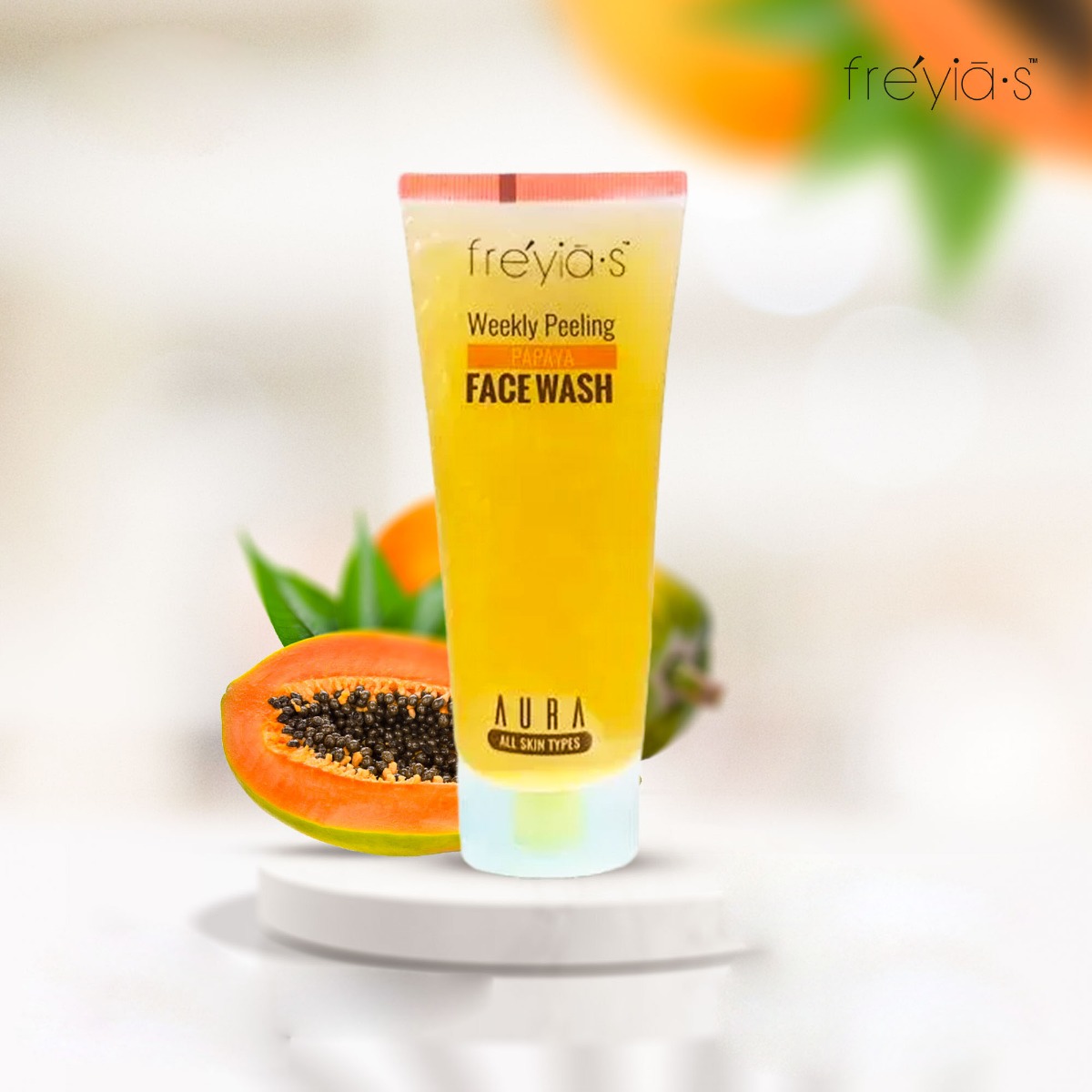 Picture of International Thailand product Skin care  Weekly Peeling Papaya face wash used for male/female - 100 ml