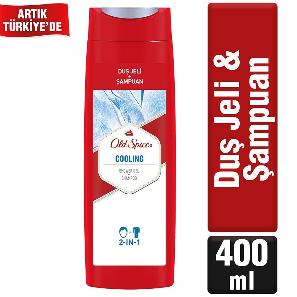 Picture of International European product Skin care Old Spice Cooling 2-in1 Shower Gel used for male/female - 400 ml