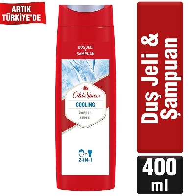 Picture of International European product Skin care Old Spice Cooling 2-in1 Shower Gel used for male/female - 400 ml