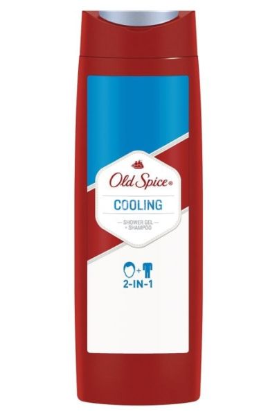 Picture of International European product Skin care Old Spice Cooling 2-in1 Shower Gel used for male/female - 400 ml