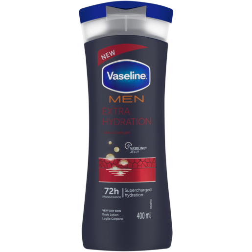 Picture of International South African Product Skin care Vaseline Men Extra Hydration body lotion used for male - 400 ml