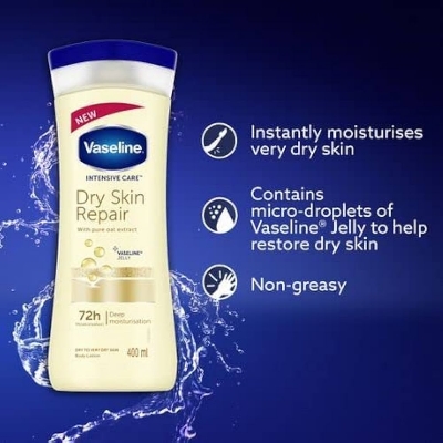 Picture of International South African Product Skin care Vaseline Intensive Care Dry skin Repair body lotion used for male/female - 400 ml