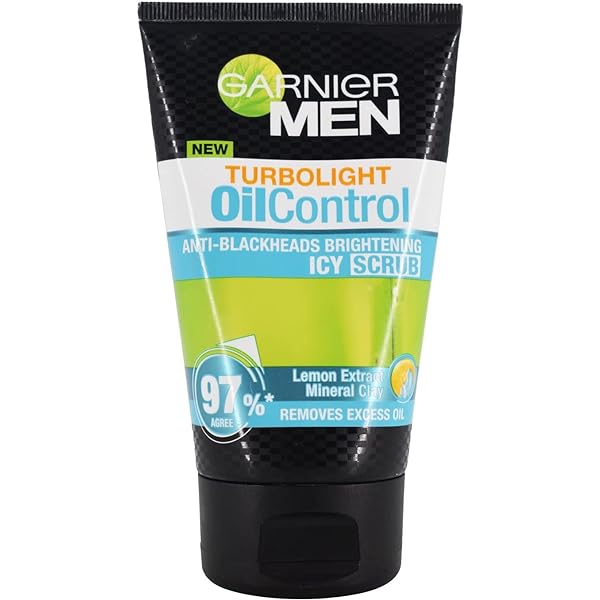 Picture of International European product Skin care Men Turbolight Oil Control Anti Blackheads Brightening Icy Scrub face wash used for male - 100 ml