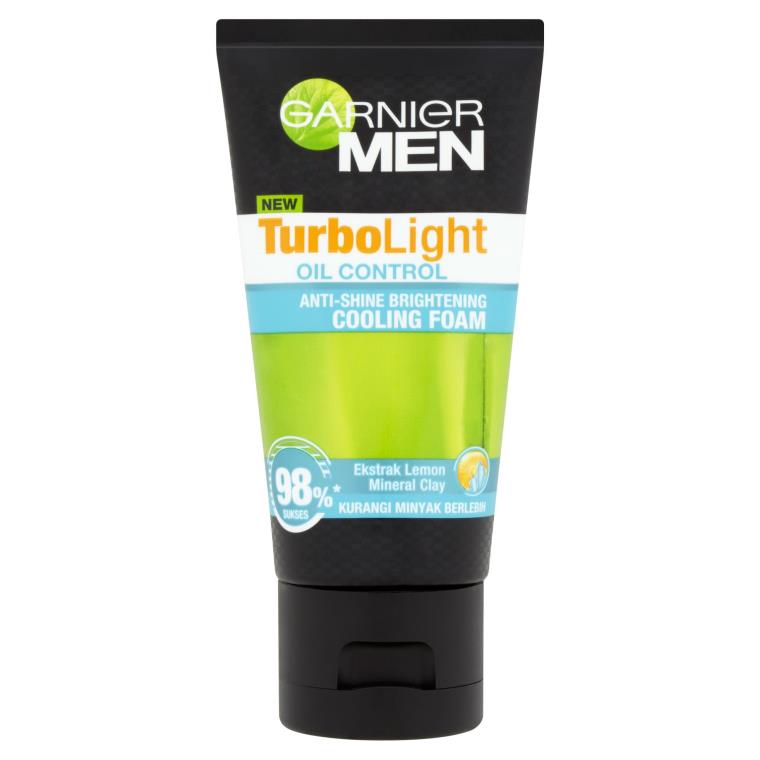 Picture of International European product Skin care Men Turbolight Oil Control Anti-Shine Brightening Cooling Foam face wash used for male - 100 ml