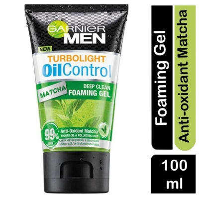 Picture of International European product Skin care Men Turbolight Oil Control Matcha Deep Clean Foaming Gel face wash used for male - 100 ml