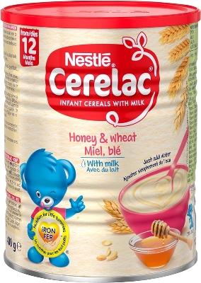 Picture of International European food item Cerelac infant cereals with milk start from 12 months (Honey) - 400 gm