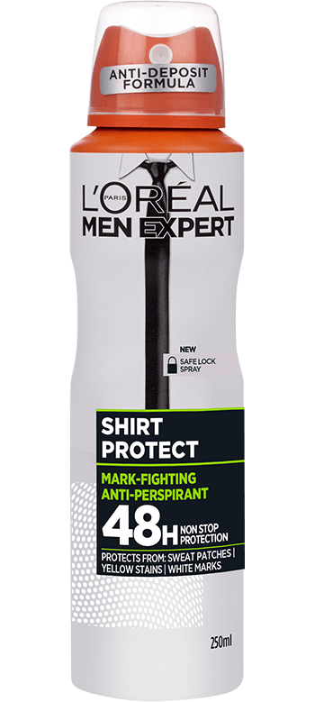 Picture of International European product Body Spray Loreal men expert Shirt Protect used for male - 250 ml