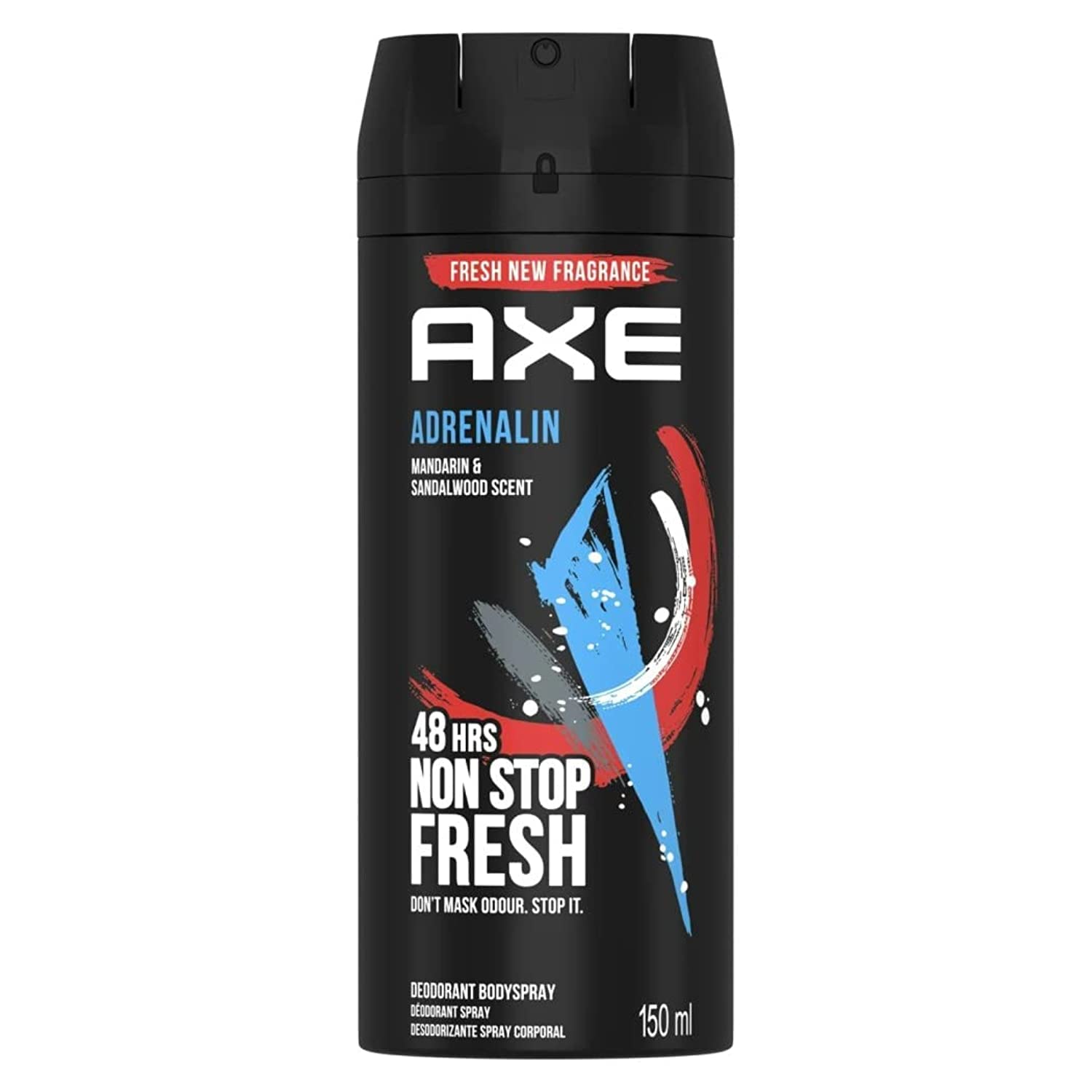 Picture of International European product Body spray AXE ADRENALIN used for male - 150 ml
