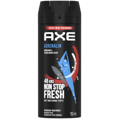 Picture of International European product Body spray AXE ADRENALIN used for male - 150 ml