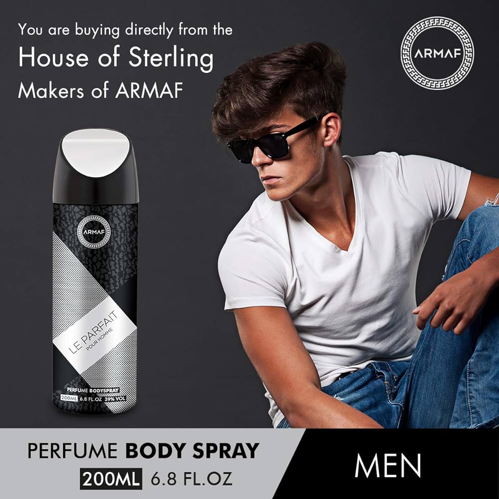 Picture of International UAE product Body Spray Armaf  Le parfait used for male - 200 ml