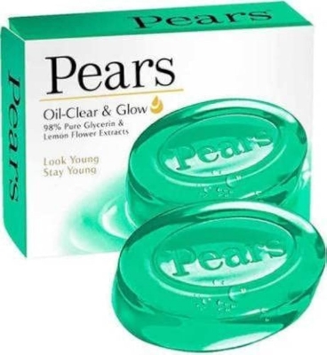 Picture of International European product Skin care Pears body soap Oil Clear & Glow used for male/female - 75 gm