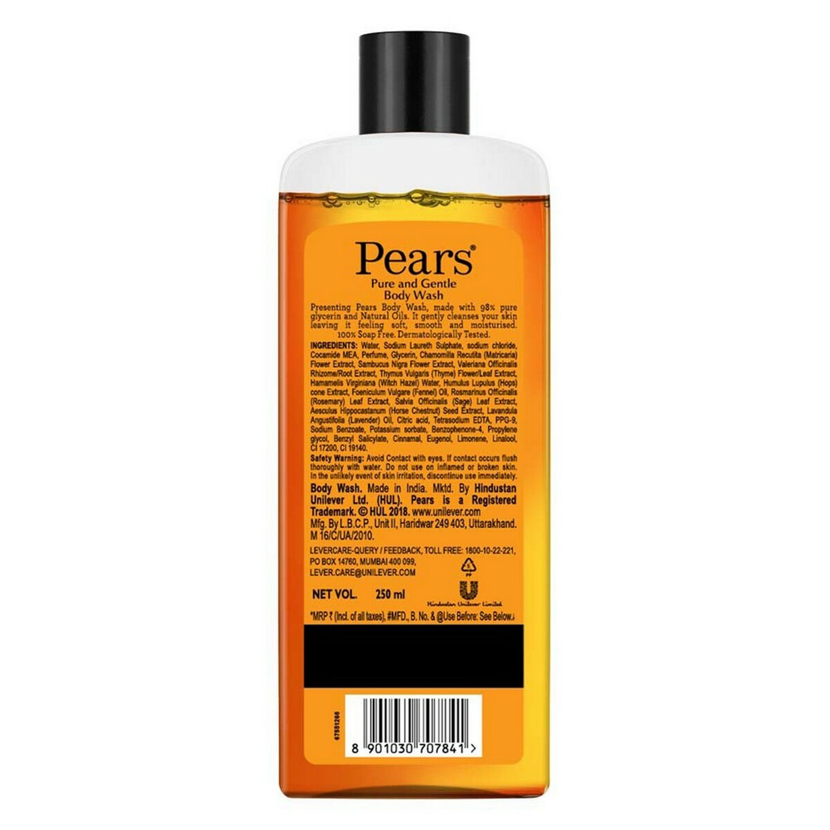 Picture of International European product Skin care Pears Shower gel Pure and Gentle used for male/female - 250 ml