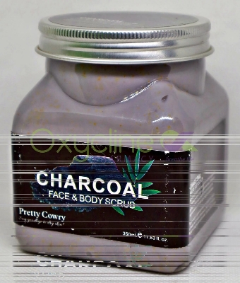 Picture of International European product Body care Pretty Cowry Charcoal body scrub used for male/female - 350 ml