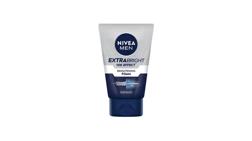Picture of International European product skin care Nivea men Extra Bright 10X Effect face wash used for male - 100 ml