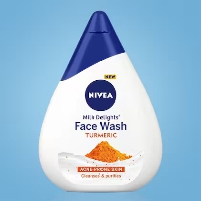Picture of International UAE Imported product skin care Nivea Milk Delights Turmeric face wash used for male/female - 100 ml