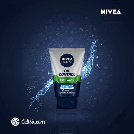 Picture of International European product skin care Nivea men Oil control face wash used for male - 100 gm