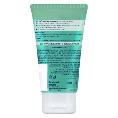 Picture of International European product skin care Nivea Purifying face wash used for female - 150 ml