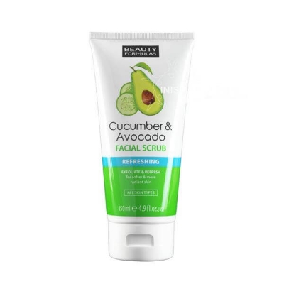 Picture of International UK product Face care Cucumber & Avocado Facial Scrub used for male/female - 150 ml