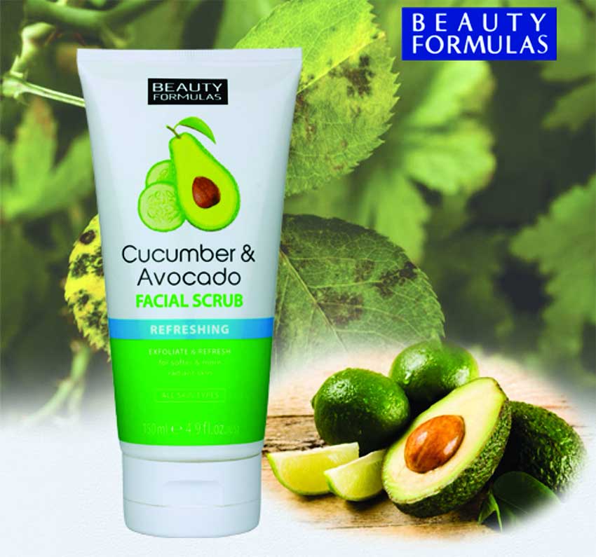 Picture of International UK product Face care Cucumber & Avocado Facial Scrub used for male/female - 150 ml