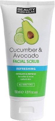 Picture of International UK product Face care Cucumber & Avocado Facial Scrub used for male/female - 150 ml