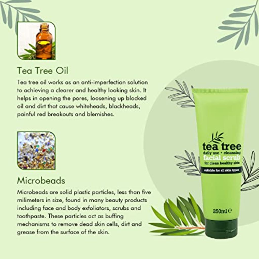 Picture of International Uk product xhc tea tree  daily use facial scrub -250 ml e