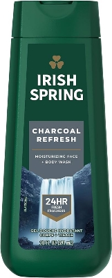 Picture of International Thailand product Skin care Irish Spring Charcoal Refresh shower gel used for male female - 591 ml