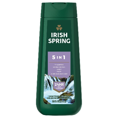 Picture of International Thailand product Skin care Irish Spring 5 IN 1 shower gel used for male female - 591 ml