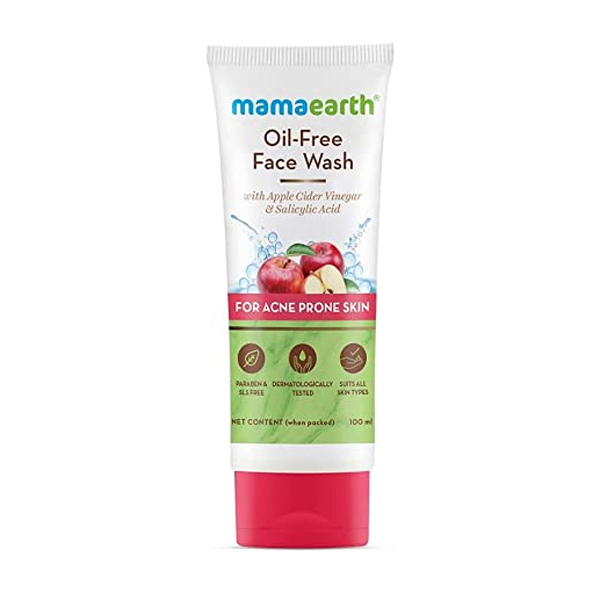 Picture of Indian product skin care  Mamaearth Oil free face wash used for male female - 100 ml