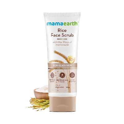 Picture of Indian product skin care Mamaearth  Rice face wash used for male female - 100 ml