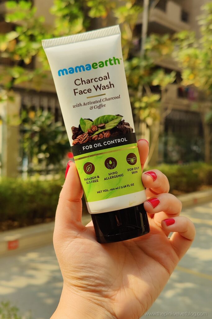 Picture of Indian product skin care  Mamaearth Charcoal face wash used for male female - 100 ml