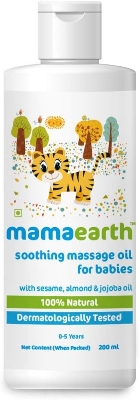 Picture of Indian product skin care Mamaearth Soothing massage oil used for Babies - 200 ml