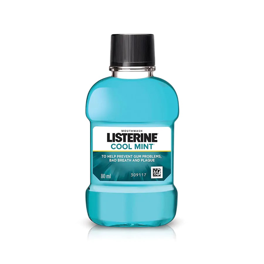 Picture of Indian product Mouth care Listerine Cool Mint Mouthwash used for male/female - 80 ml 
