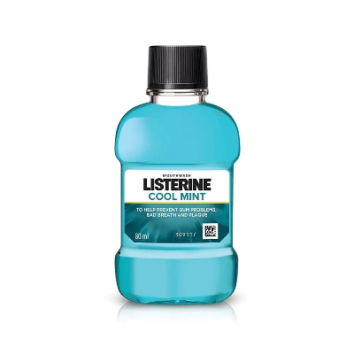 Picture of Indian product Mouth care Listerine Cool Mint Mouthwash used for male/female - 80 ml 