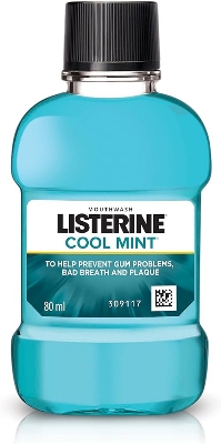 Picture of Indian product Mouth care Listerine Cool Mint Mouthwash used for male/female - 80 ml 