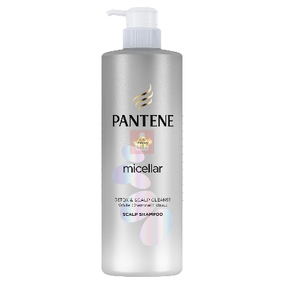 Picture of International France product Hair care Pantene micellar Detox & Scalp Cleanse White Charcoal Extract Extract Scalp Shampoo used for male/ female - 530 ml