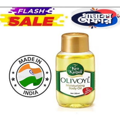 Picture of Indian product Skin care Keo Karpin Olivoyl Moisturising Body Oil used for male/female - 200 ml