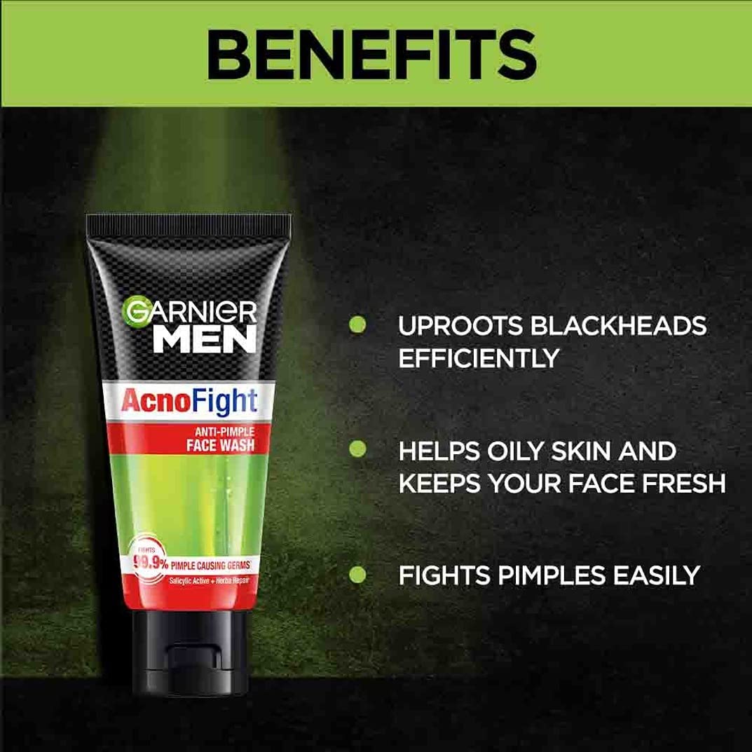 Picture of Indian product Skin care  Men Acno Fight face wash used for male - 100 ml