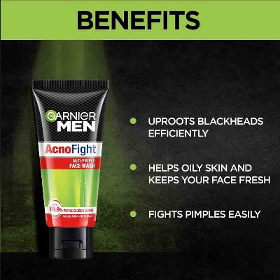 Picture of Indian product Skin care  Men Acno Fight face wash used for male - 100 ml