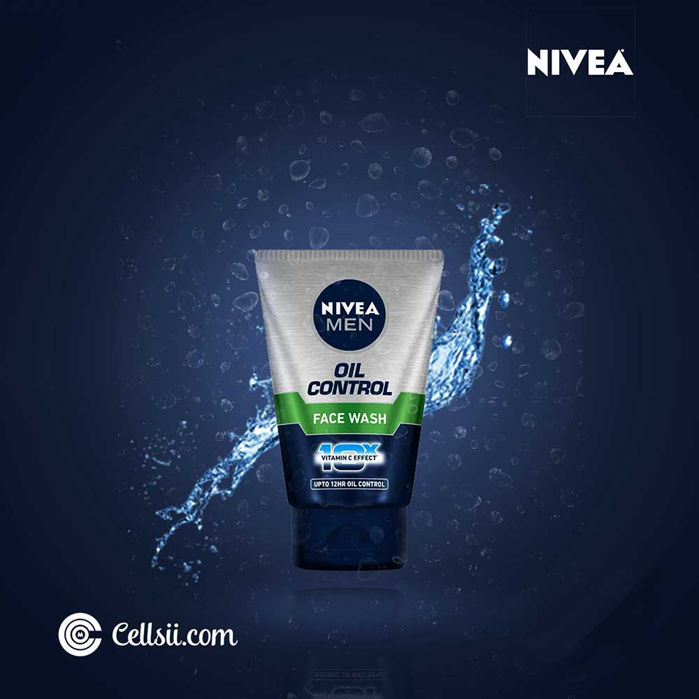 Picture of Indian product Skin care Nivea Men Oil Control face wash used for male - 50 ml