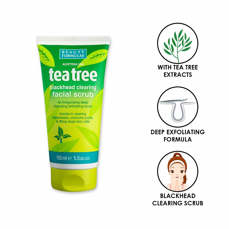 Picture of International UK product Face care  tea tree face scrub used for male/female - 150 ml