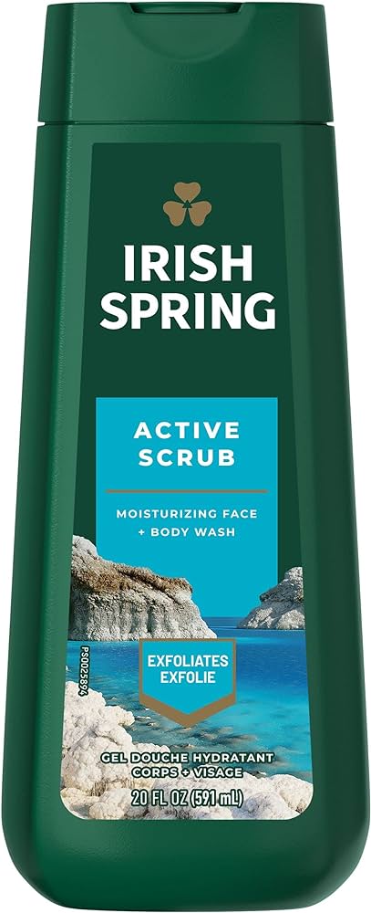 Picture of International Thailand product Skin care Irish Spring Active Scrub shower gel used for male female - 591 ml