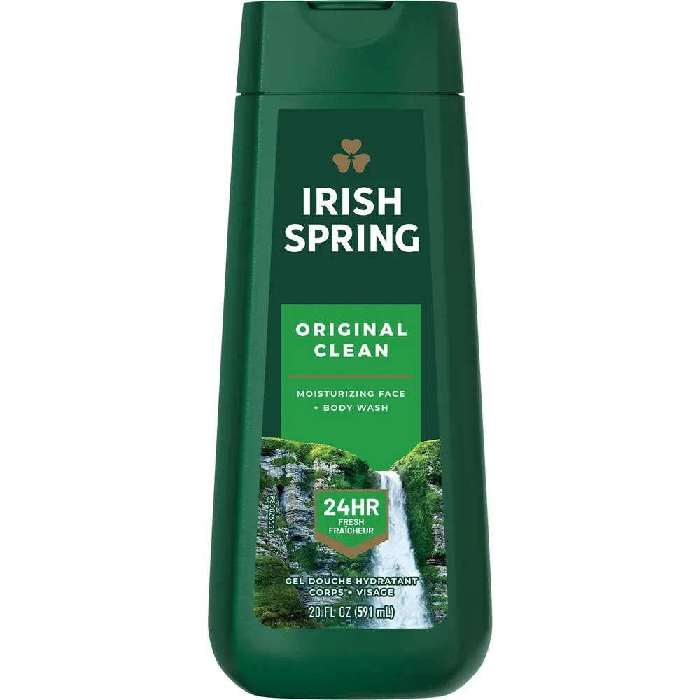 Picture of International Thailand product Skin care Irish Spring clean shower gel used for male female - 591 ml